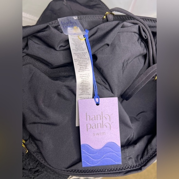 Hanky Panky Bandeau One Piece Swimsuit Black - Size XS - Picture 4 of 6